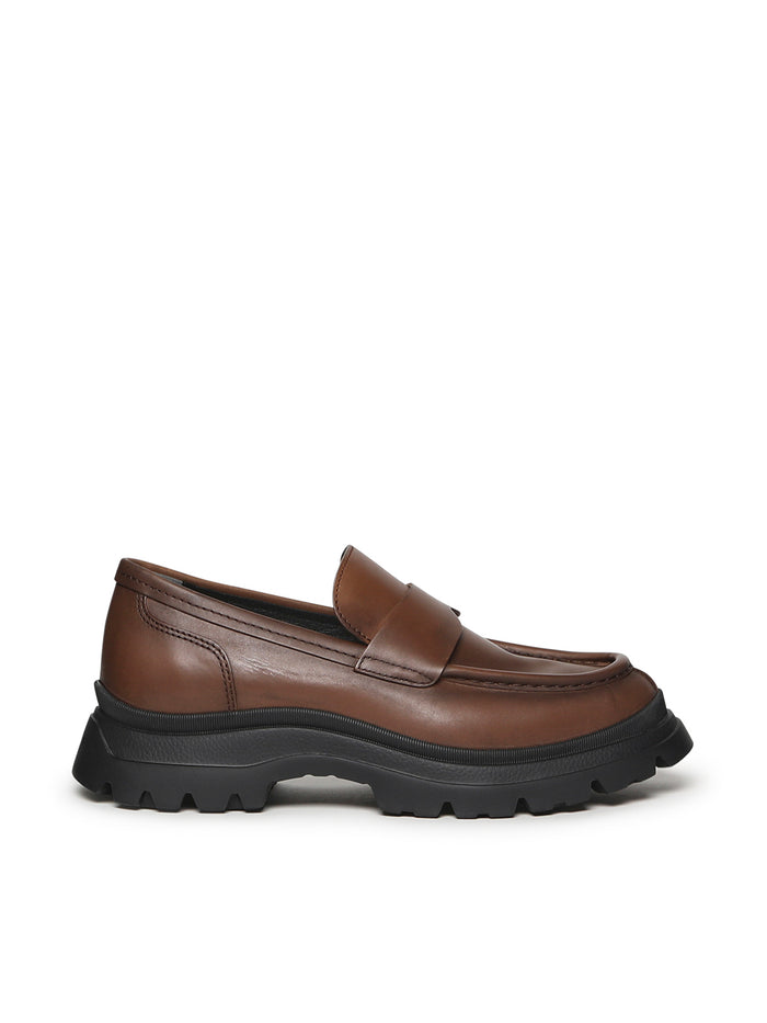 Hogan Flat shoes Brown Calfskin