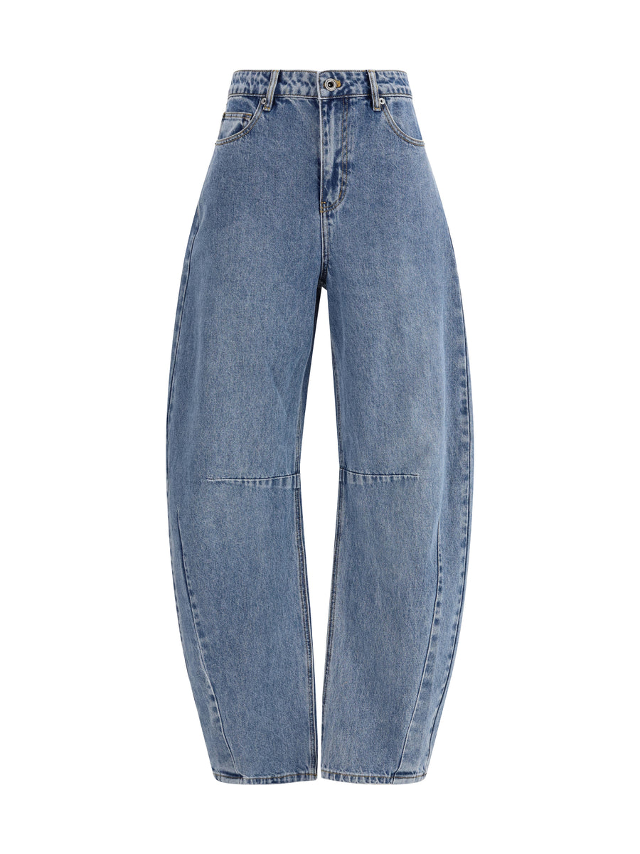 Self-Portrait 100% Cotton jeans in blue