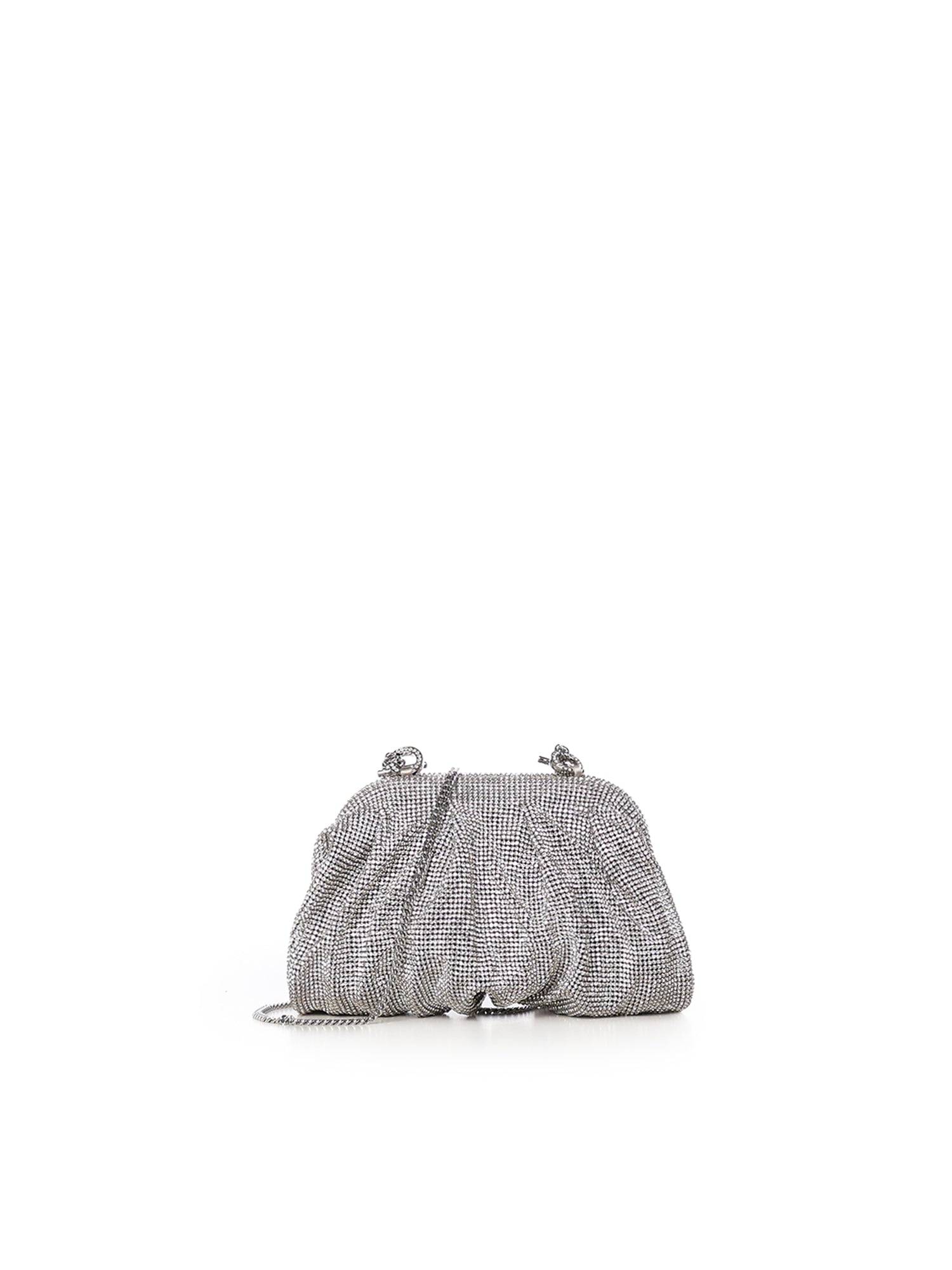 Benedetta Bruzziches Bags Crystal On Silver Metal Mesh