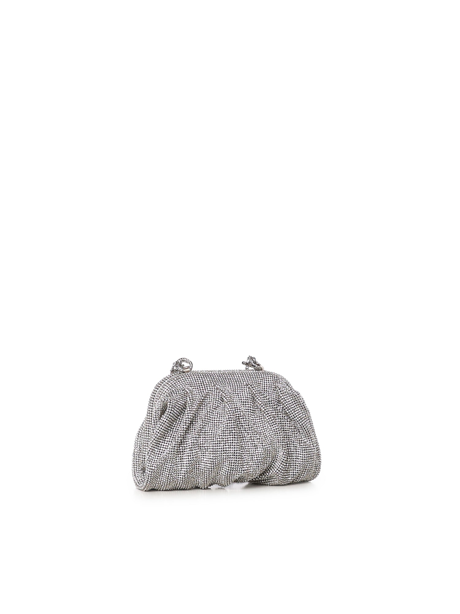 Benedetta Bruzziches Bags Crystal On Silver Metal Mesh