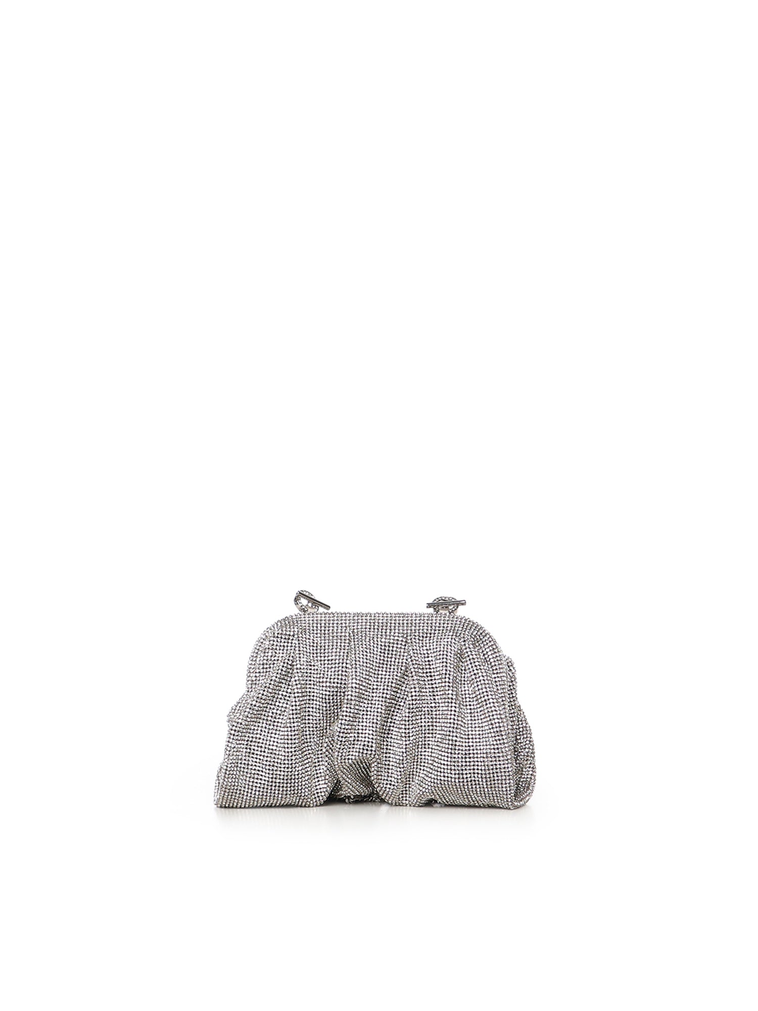 Benedetta Bruzziches Bags Crystal On Silver Metal Mesh