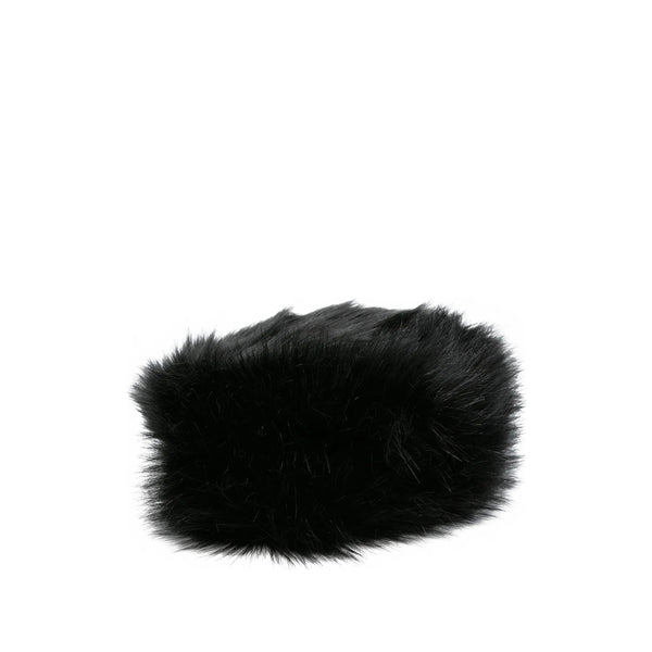 Cap Black Faux Fur Hat