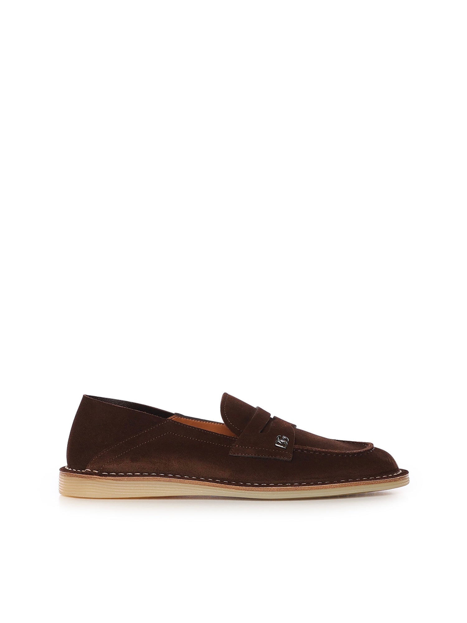 Dolce & Gabbana Flat shoes Brown Calfskin