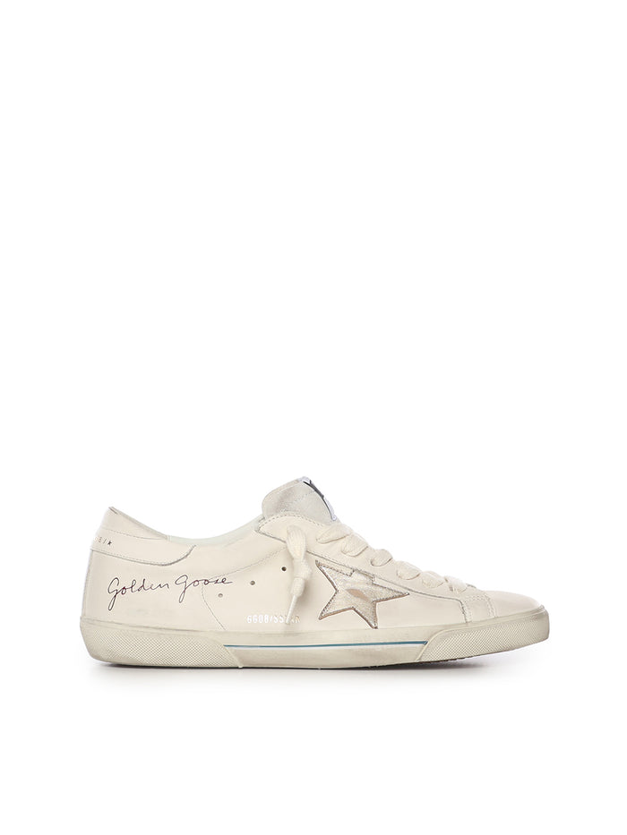 Golden Goose Sneakers White Platinum Cowskin