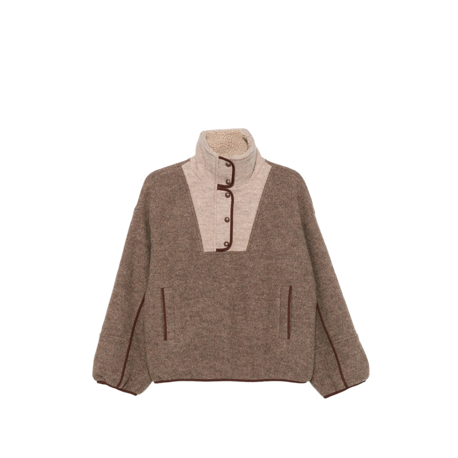 Wool Jacket Nostelle Brown Brown/neutrals