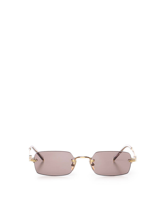 Miu Sunglasses Mauve Lenses Metal