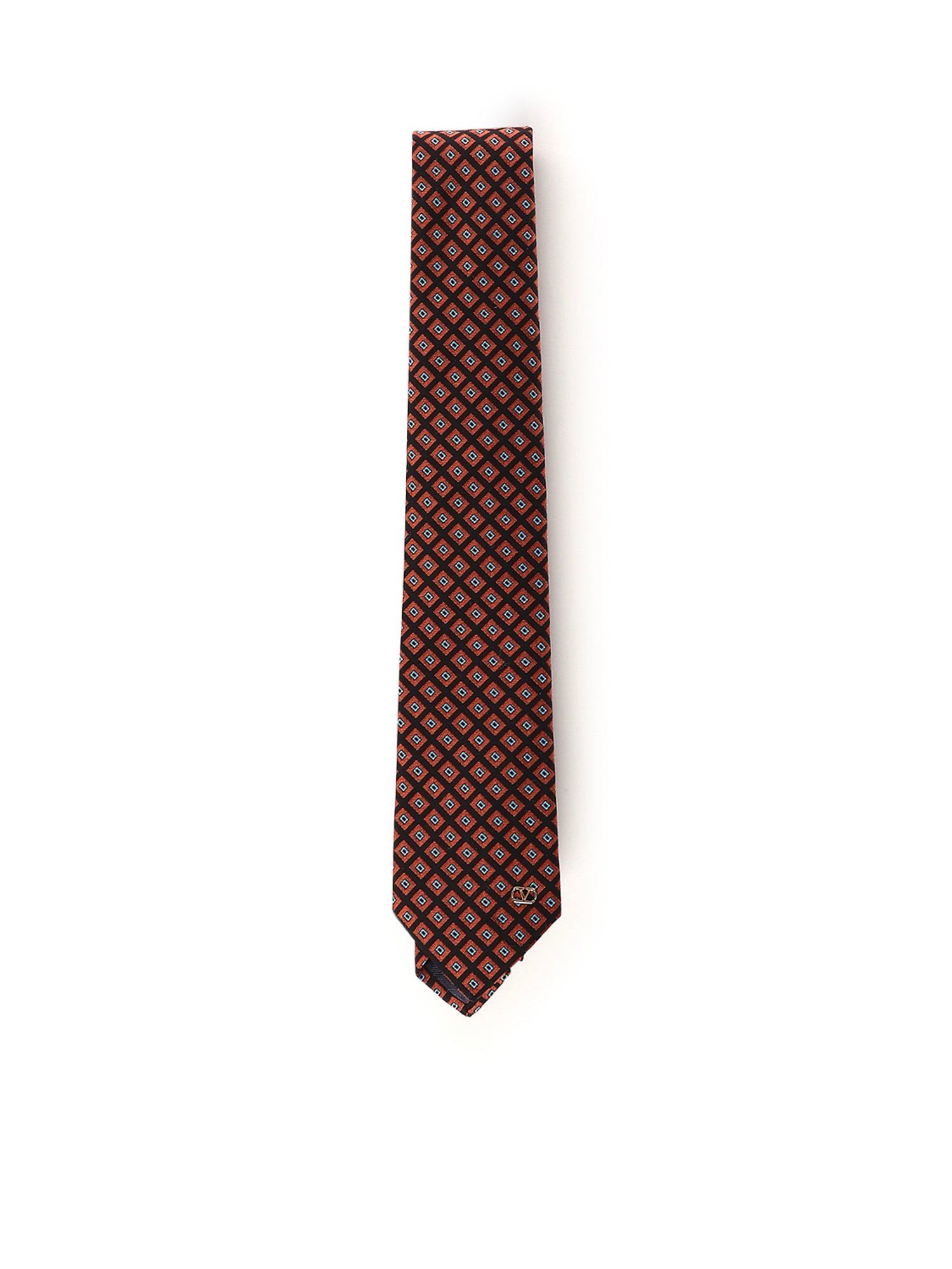 Valentino Garavani Ties Black, Orange, Light Blue, Gol Cotton