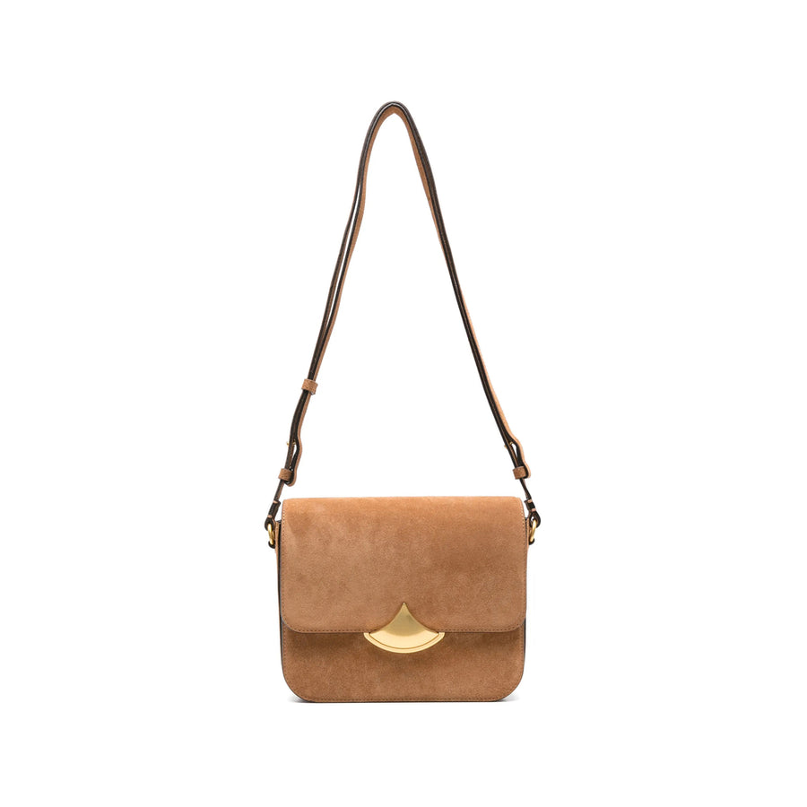 Crossbody Bag Diviluz Honey Brown Suede Calf Satchels & Cross Body