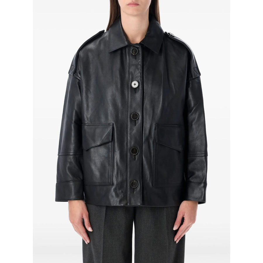 Leather Jacket Harriboyd Black Lambskin
