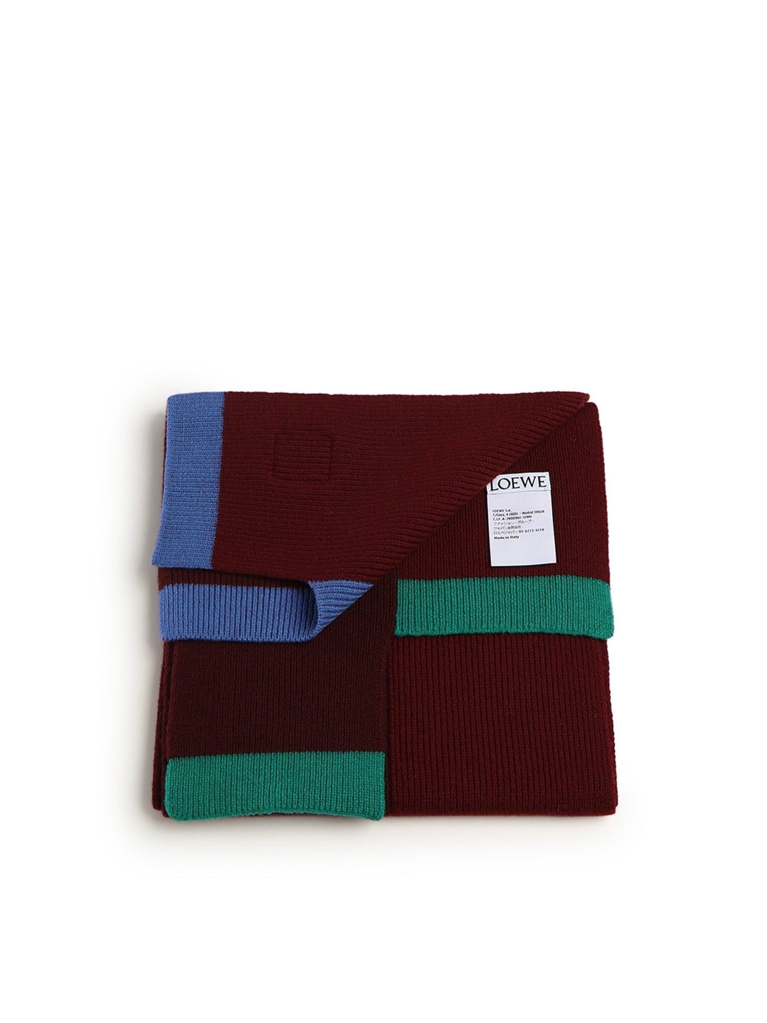 Loewe Scarfs Green/red/multicolor Wool