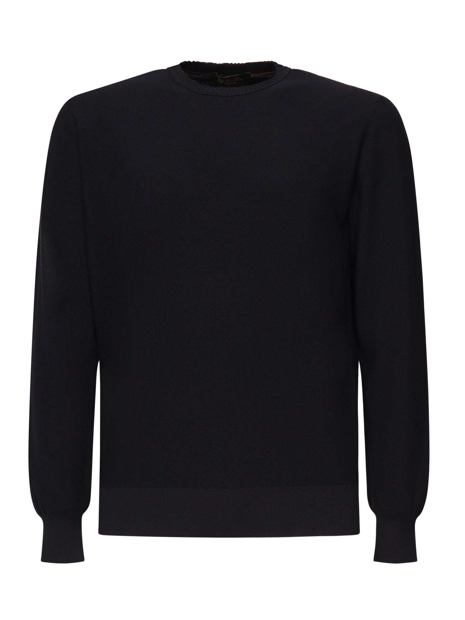 Loro Piana Sweaters Blue Navy Cotton Silk