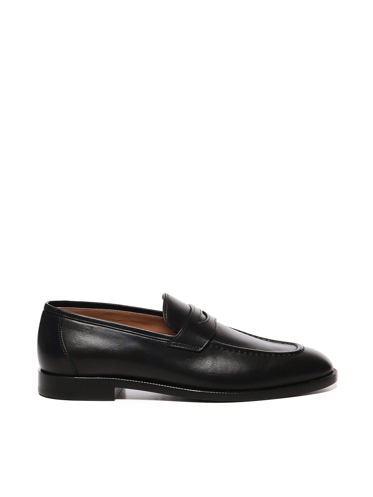 Loro Piana Flat shoes Black Dyed Calf Skin