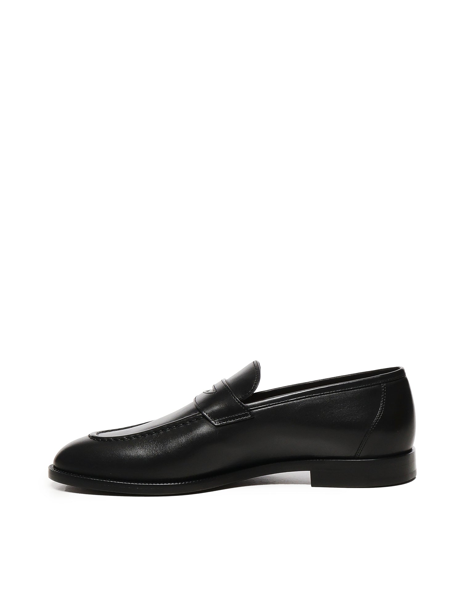 Loro Piana Flat shoes Black Dyed Calf Skin