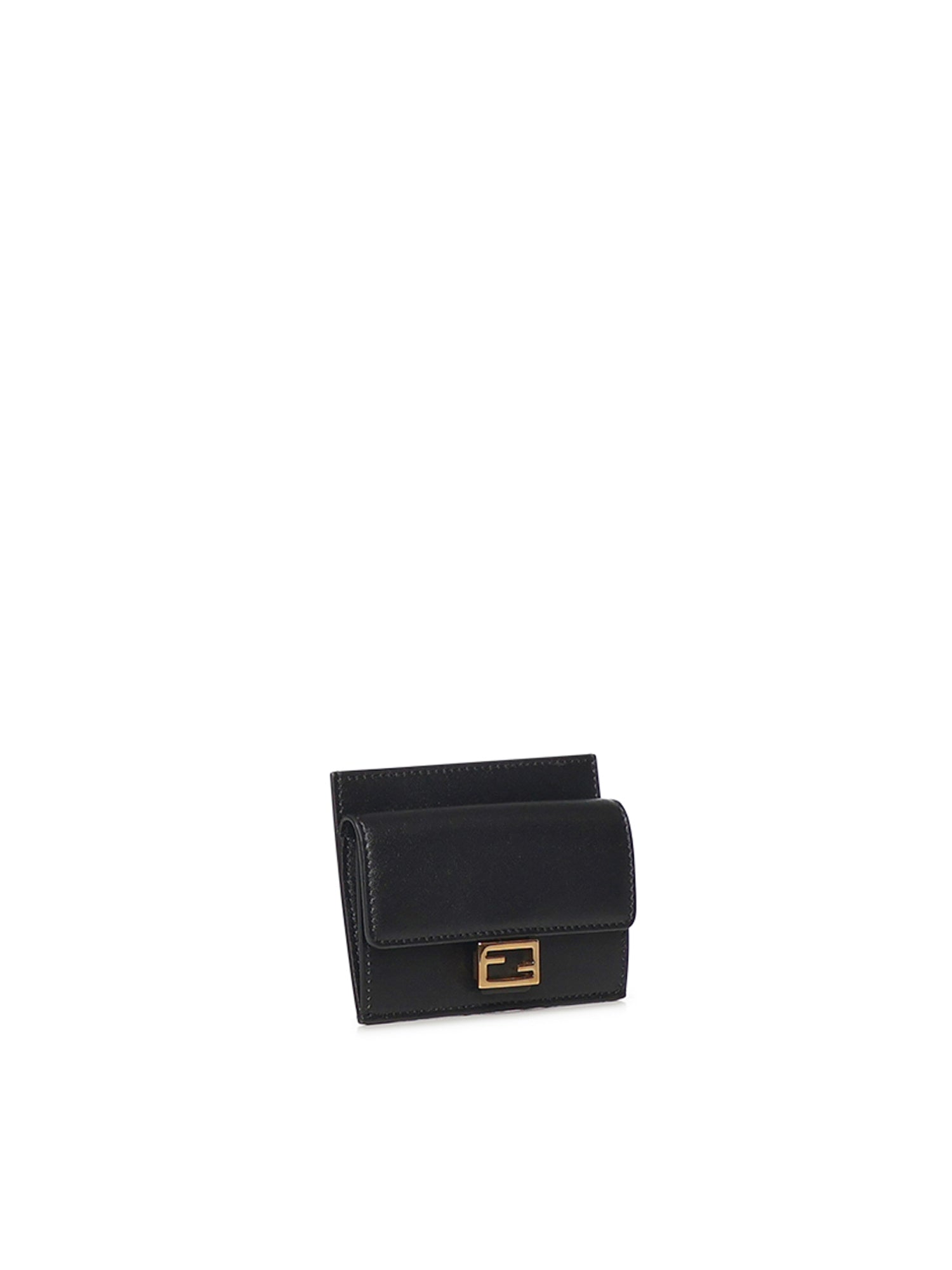 Fendi Wallets Black Lambskin