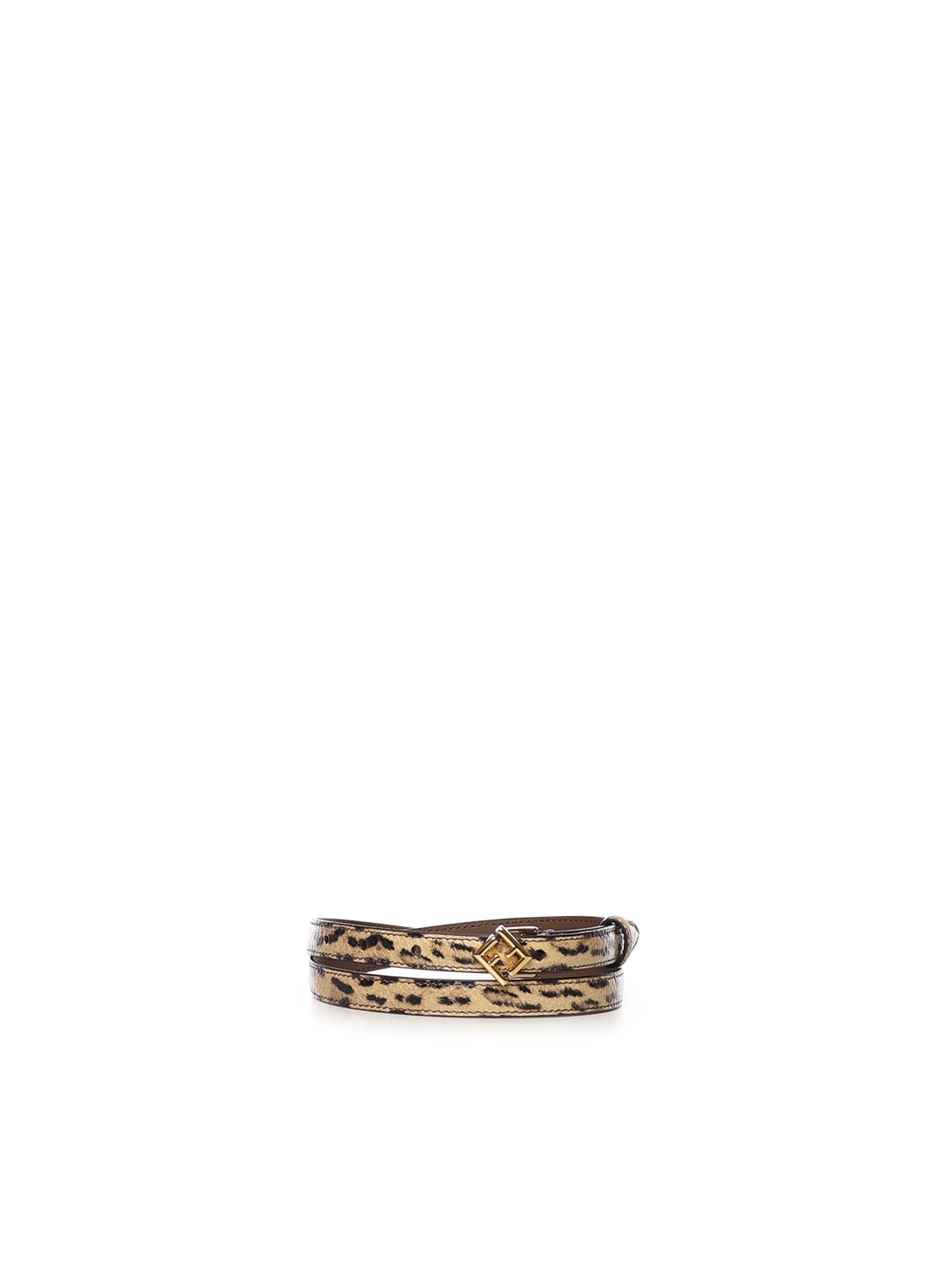 Fendi Belts Brown Karung Snakeskin