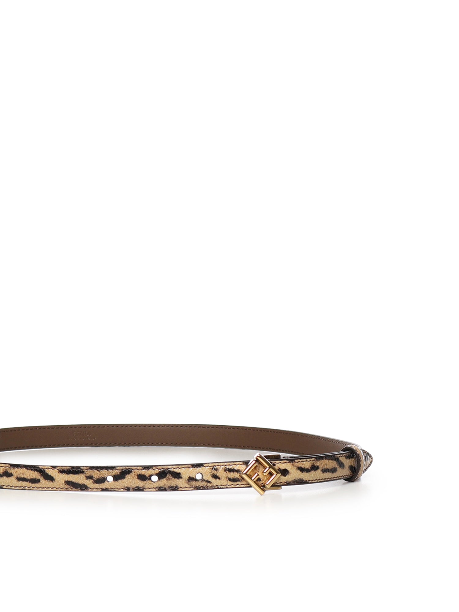 Fendi Belts Brown Karung Snakeskin