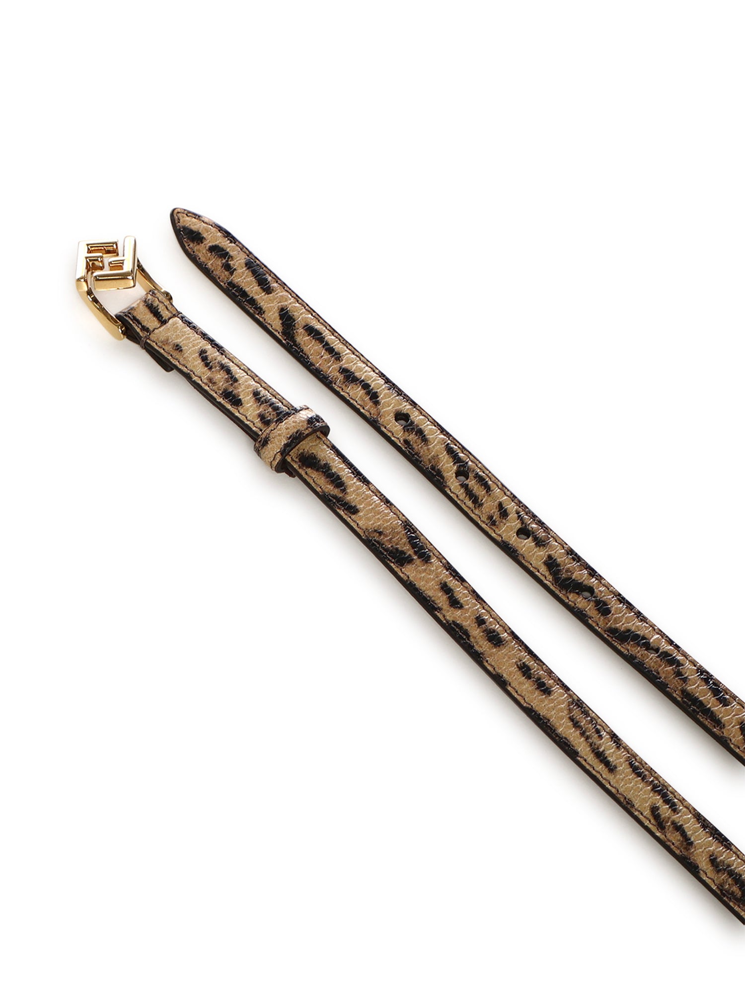 Fendi Belts Brown Karung Snakeskin