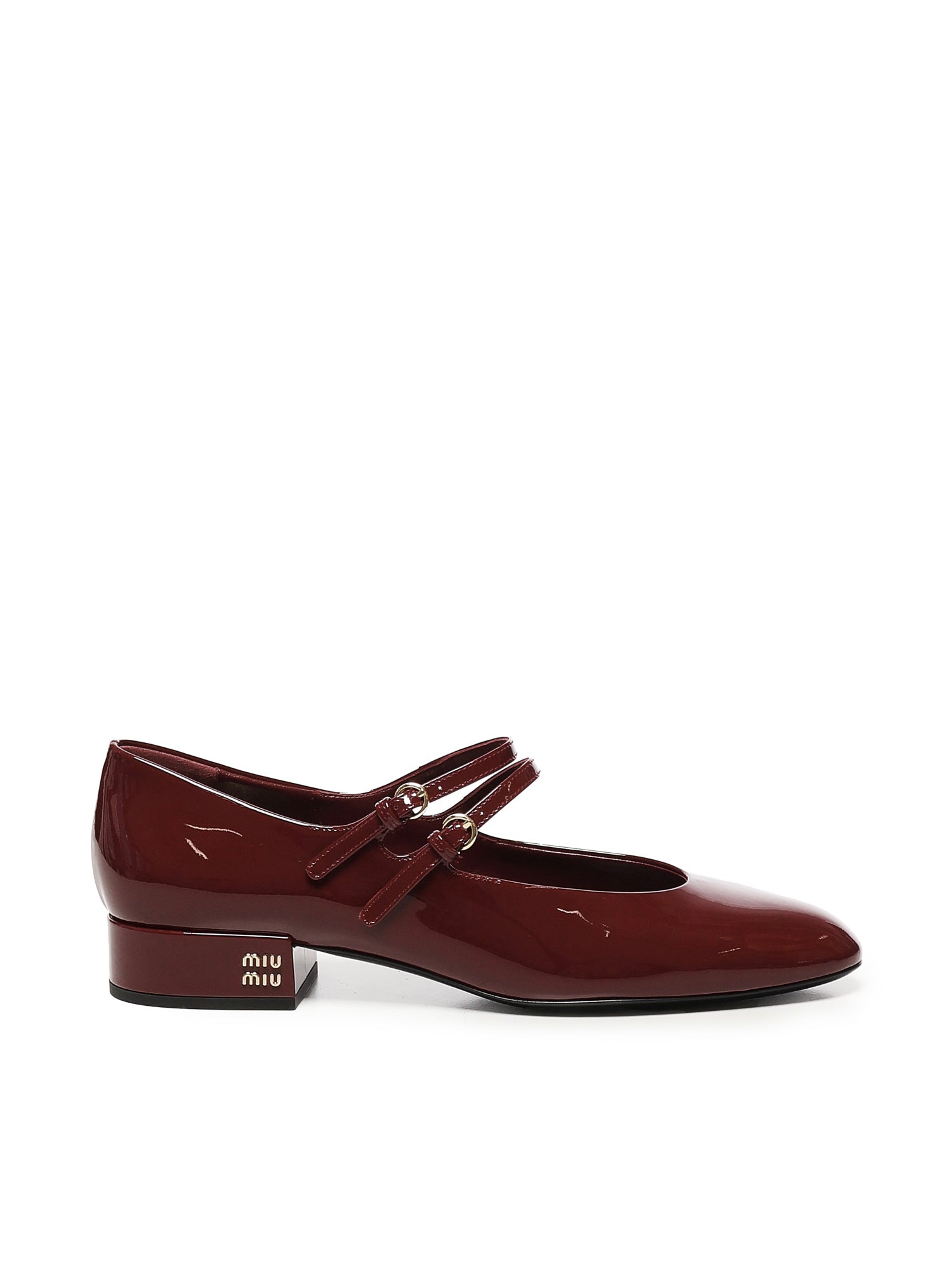 Miu With Heel Purple Calfskin
