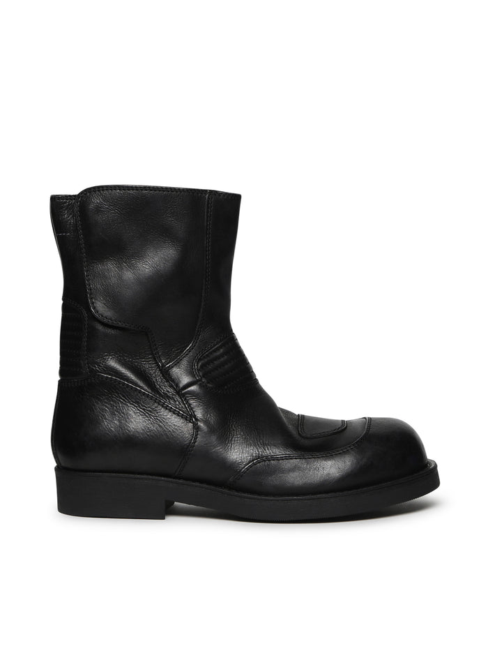 MM6 Maison Margiela Boots Black Calfskin
