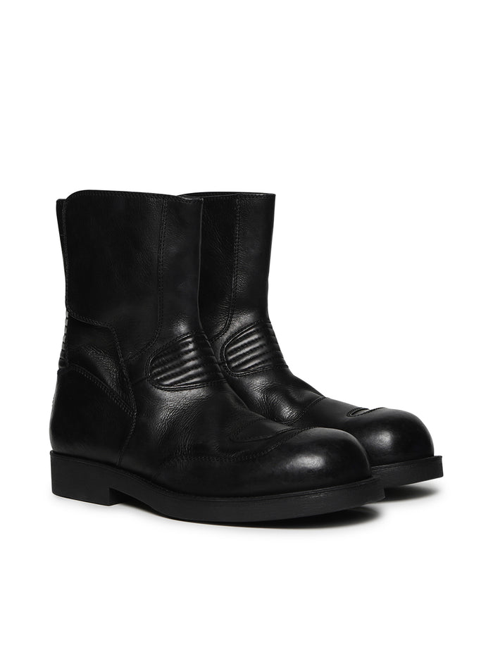 MM6 Maison Margiela Boots Black Calfskin