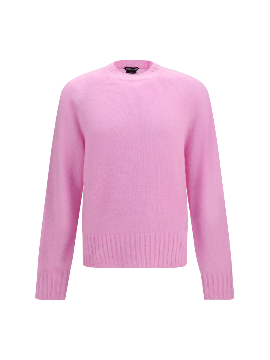 Crew-Neck Cashmere Sweater Light Rose (capra Hircus)