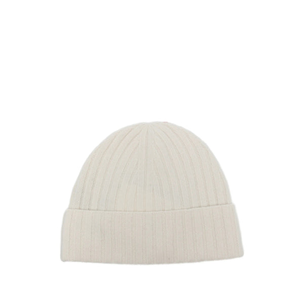 Ribbed Knit Wool Beanie Neutrals Hat