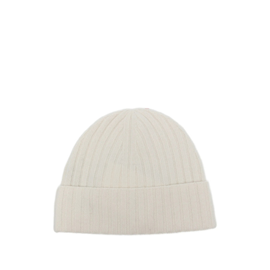 Ribbed Knit Wool Beanie Neutrals Hat
