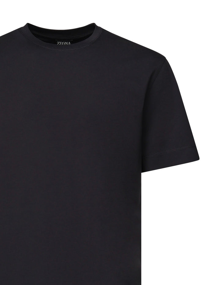 ZEGNA T-shirts and Polos Blue Cotton