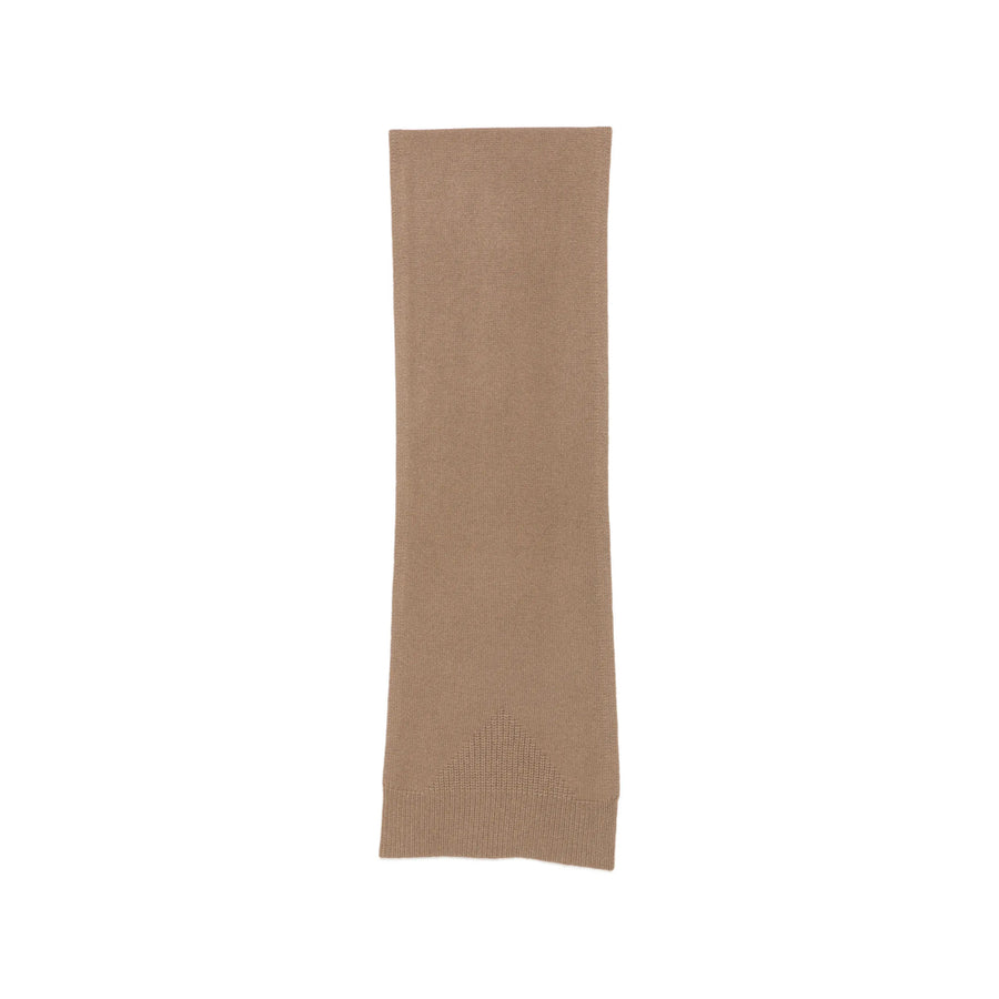 Fine Knit Cashmere Scarf Brown Scarfs