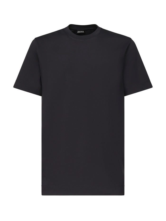 ZEGNA T-shirts and Polos Black Cotton