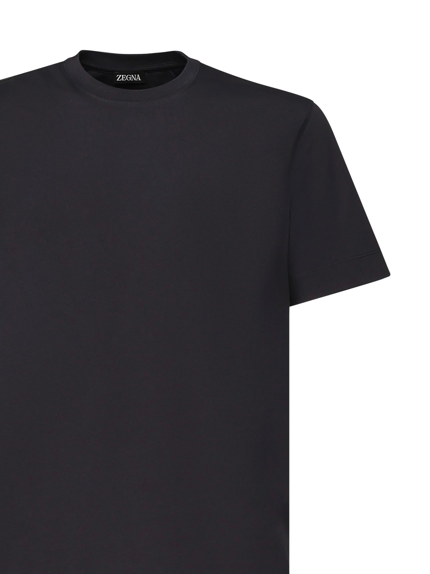 ZEGNA T-shirts and Polos Black Cotton