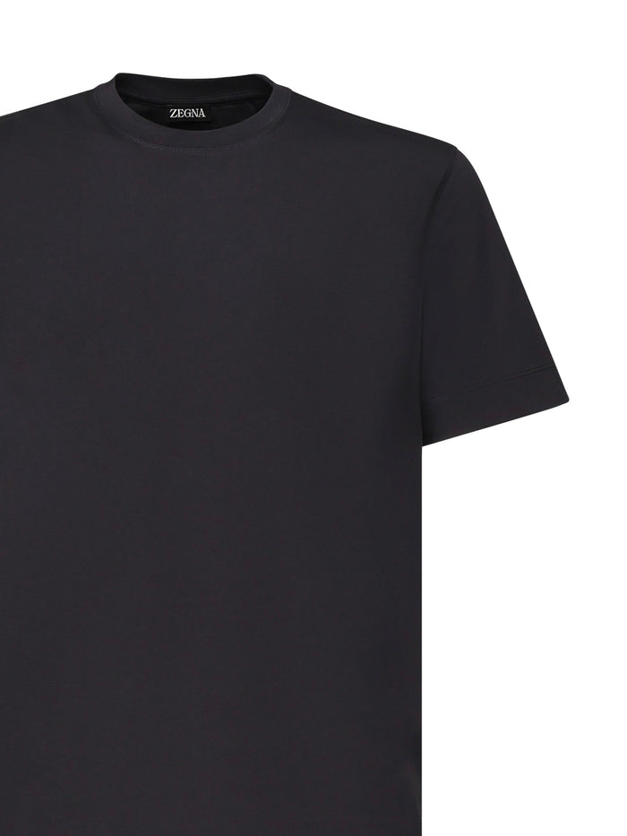 ZEGNA T-shirts and Polos Black Cotton