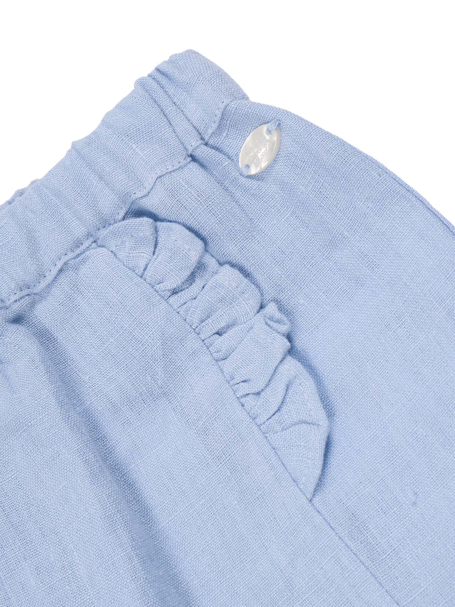 Pants Light Blue Linen