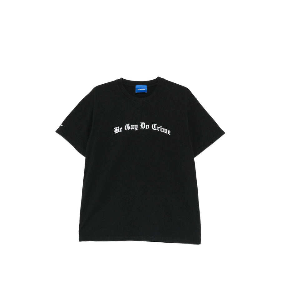 T-Shirt Crew Neck Black Cotton T-shirts