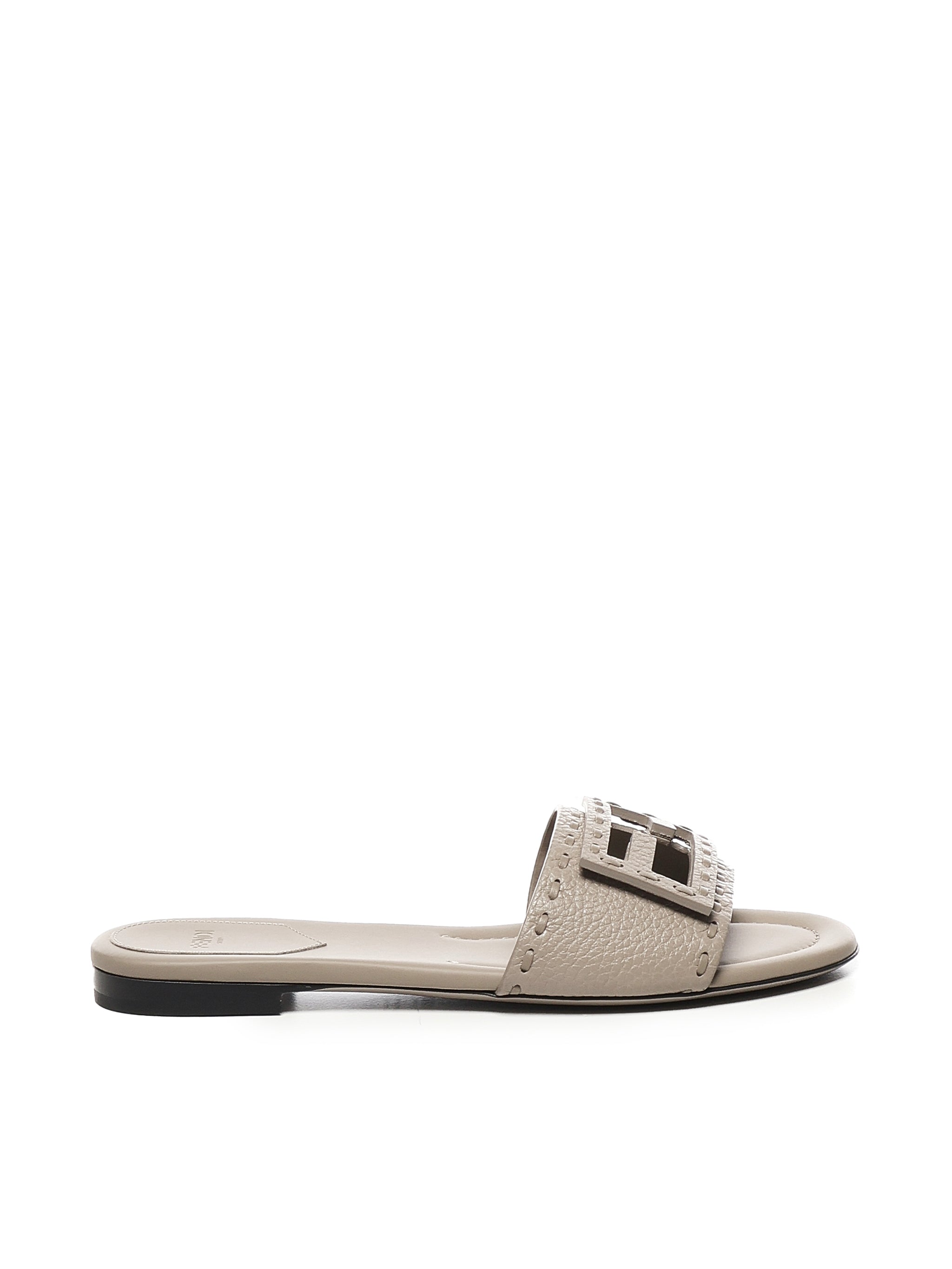 Fendi Sandals Beige Calfskin