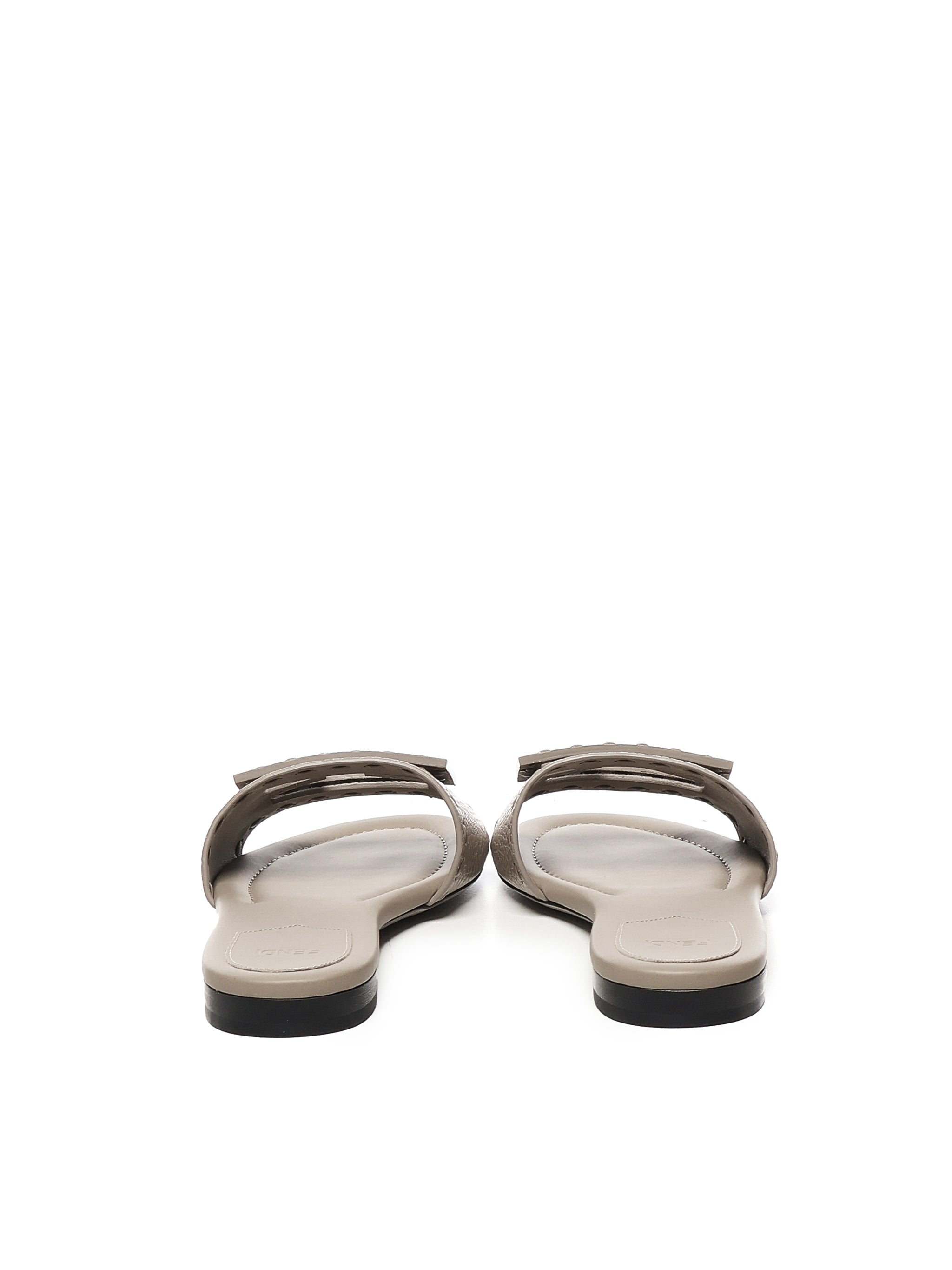 Fendi Sandals Beige Calfskin