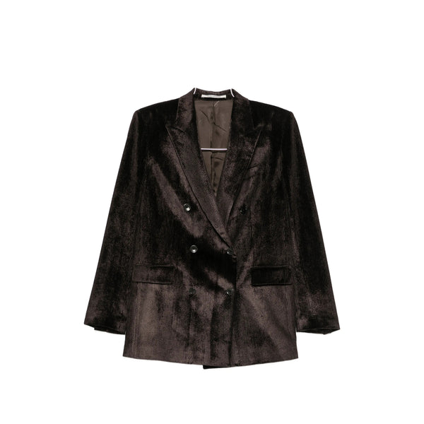 Tailored Jumpsuit T-Jasmine1 Brown Corduroy Outer: Viscose Evening Suits