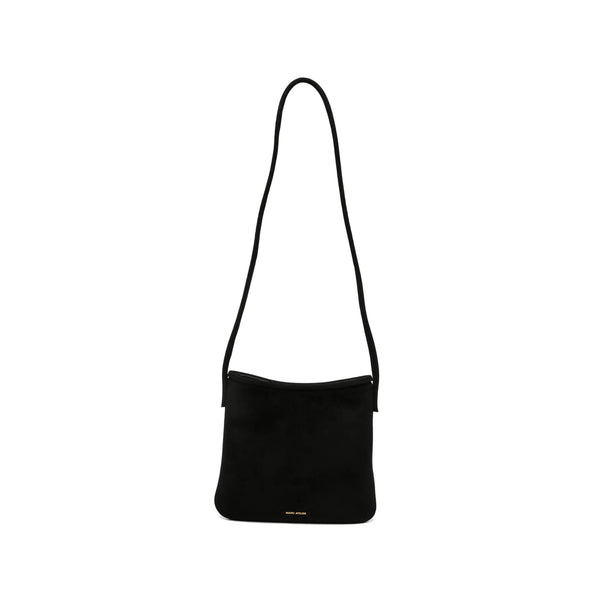 Shoulder Bag Fidele Black Suede Calf