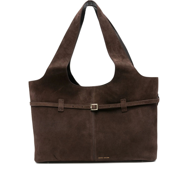 Tote Bag Cambon Caba Brown Suede Calf