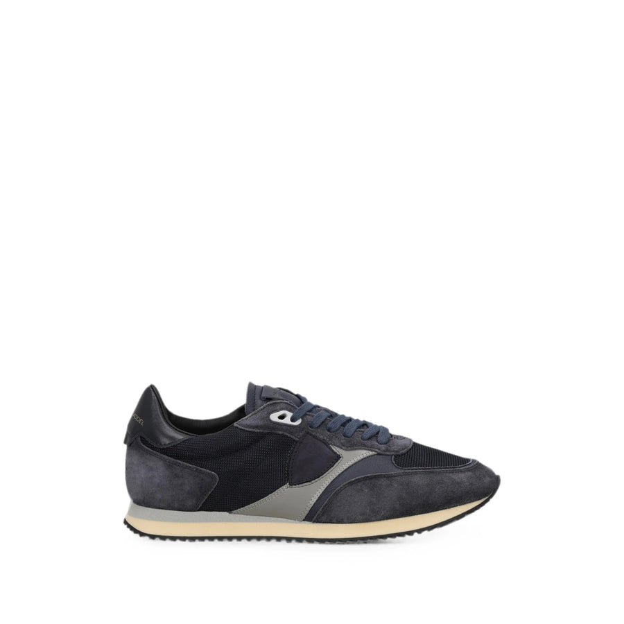 Sneakers Lyon Blue Suede Calf Trainers