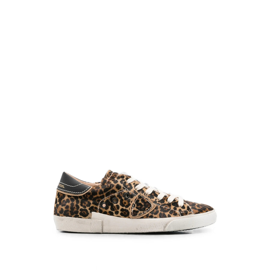 Sneakers Prld Leopard Print Calf Hair Neutrals/brown Outer Trainers
