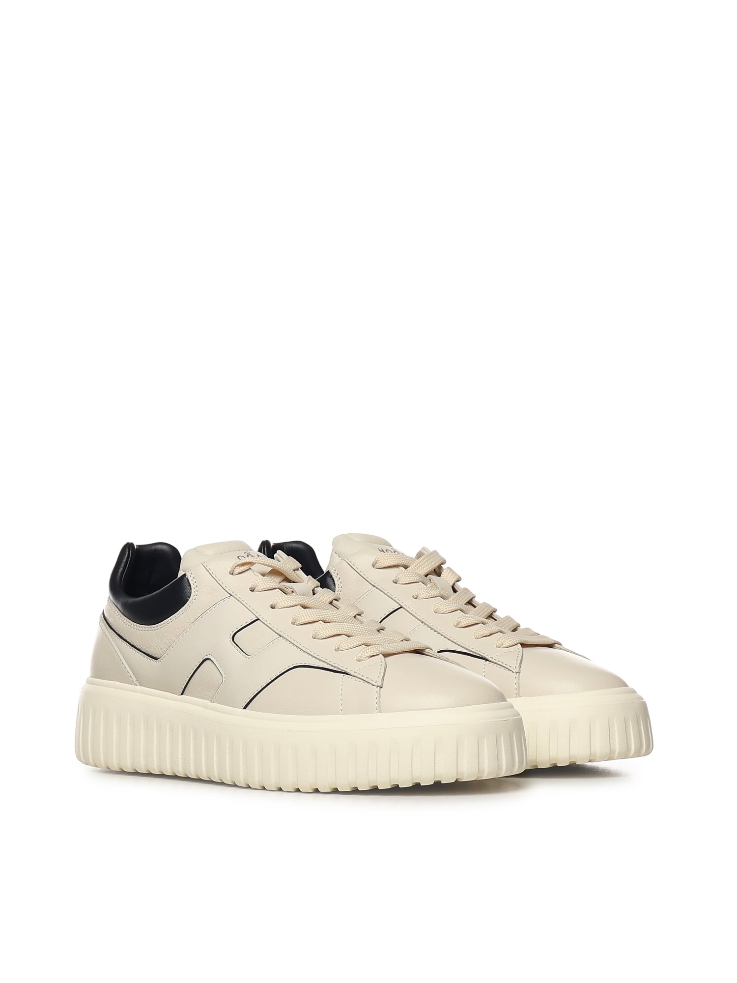 Hogan Sneakers Ivory/black Leather