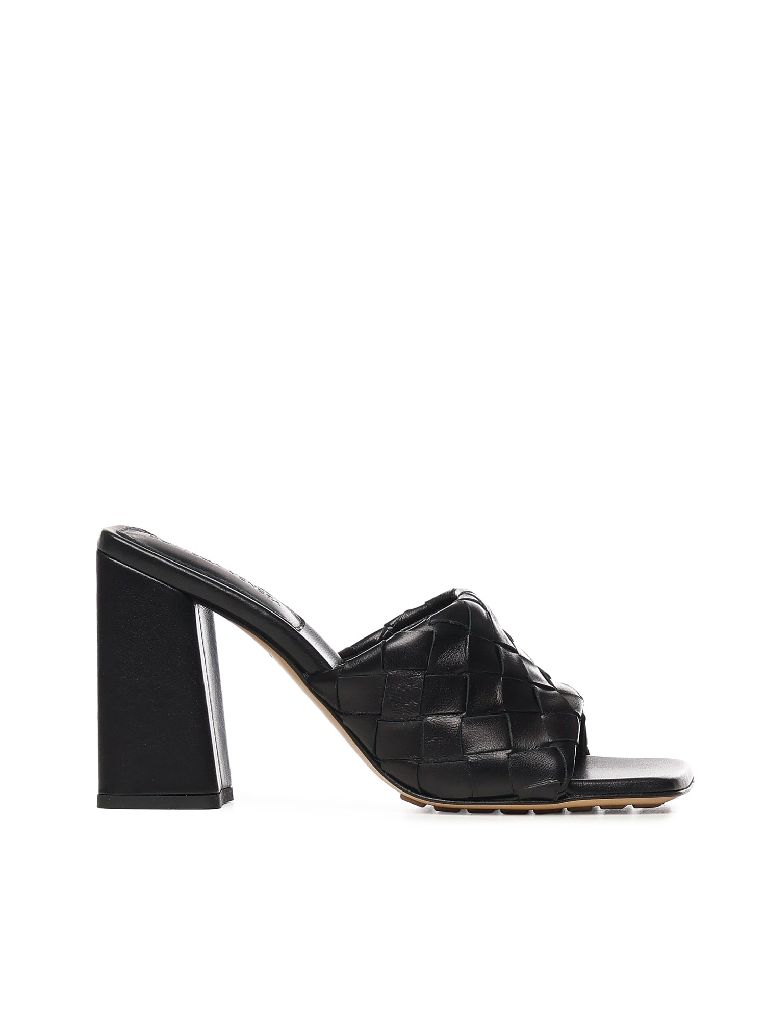 Bottega Veneta Sandals Black Lambskin