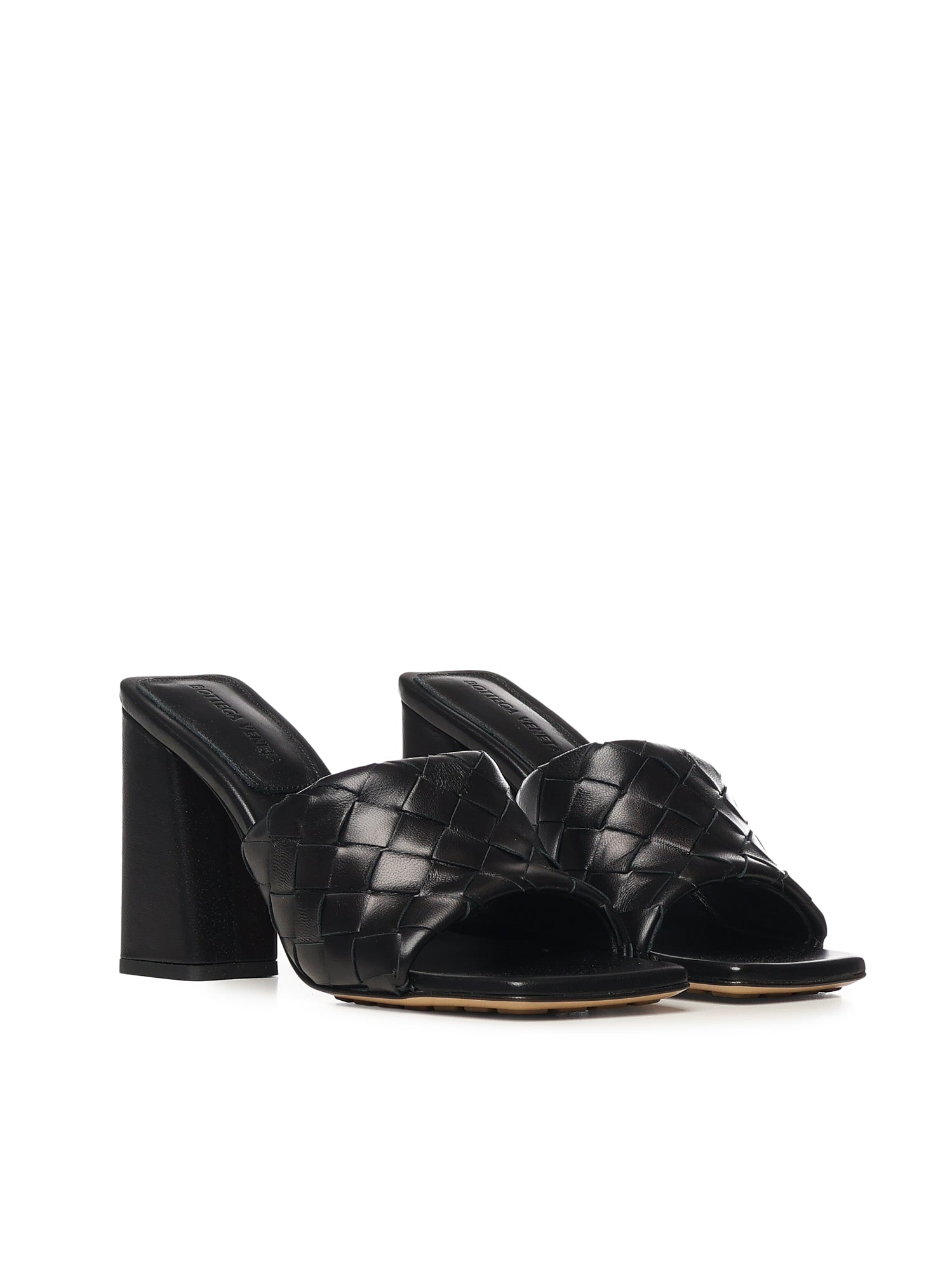 Bottega Veneta Sandals Black Lambskin