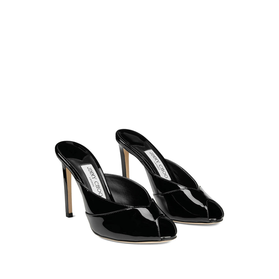 Mule Brigitte 100 Patent Black