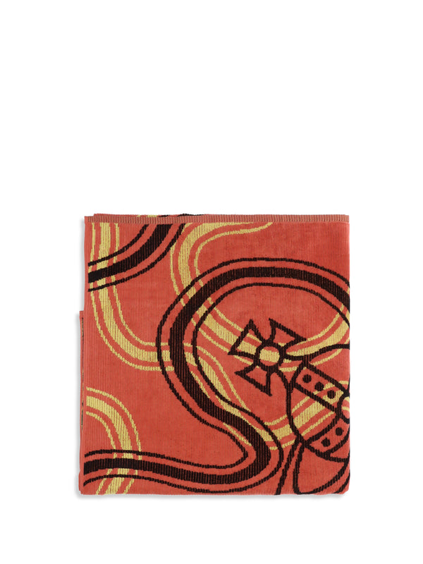Vivienne Westwood 100% Cotton beach towel in red