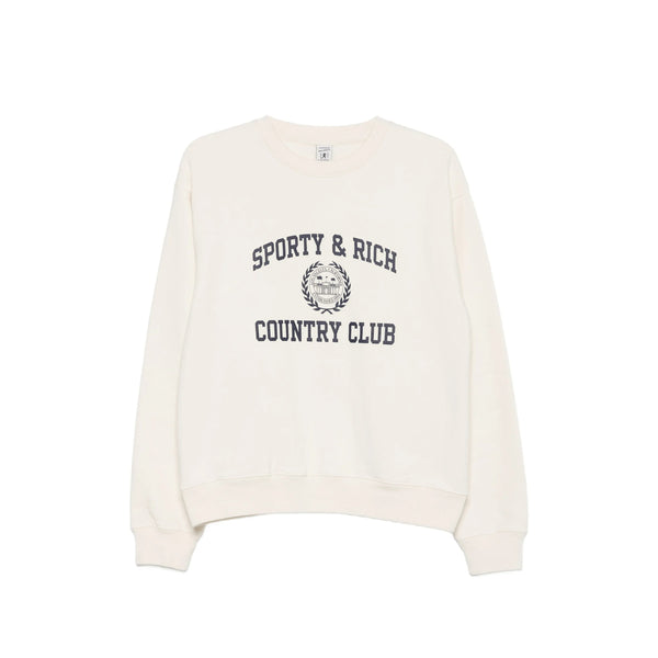 Crew Neck Sweater Cotton Neutrals Sweatshirts