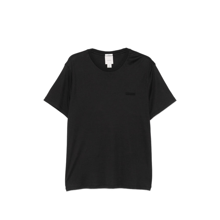 T-Shirt Crew Neck Black Cotton T-shirts