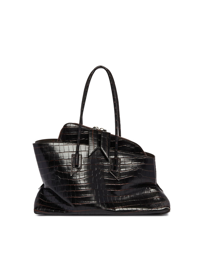 The Attico Bags Coffee Calfskin
