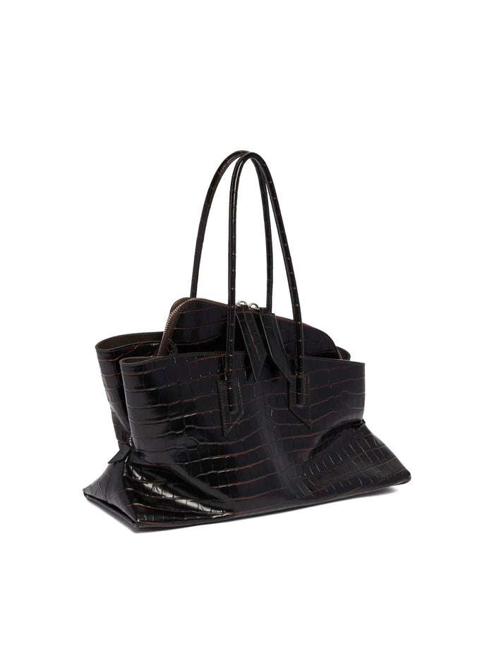The Attico Bags Coffee Calfskin